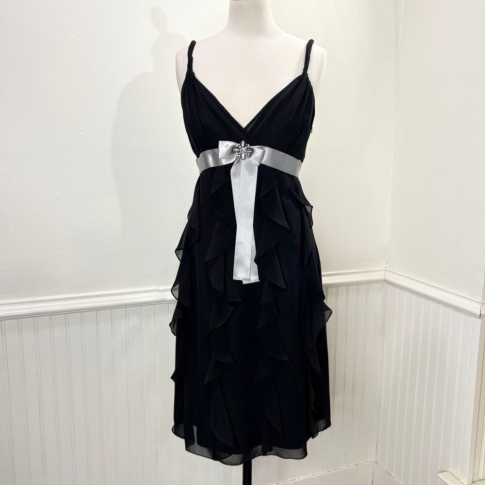 Clues Collections Size 12 Dress Y2K Babydoll Whimsigoth Moonstone Brooch Hoco